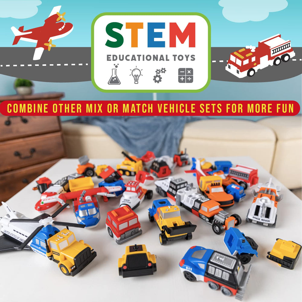 Popular PLAYTHINGS Magnetic Mix or Match set fosters cooperative play and sharing.