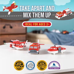 Popular PLAYTHINGS Magnetic Mix or Match helicopter shows modular design for imaginative play.