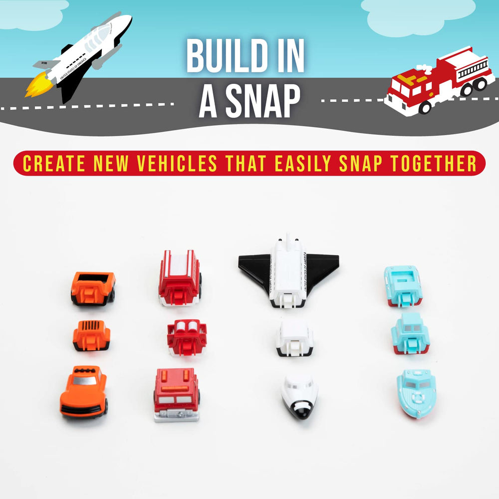 Popular Playthings Magnetic Vehicles dragster close-up supports creative mix-and-match ideas.