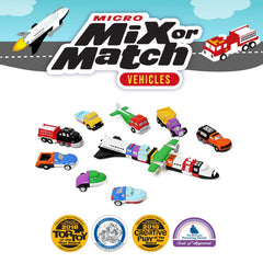 Popular Playthings Magnetic Vehicles fire truck image highlights building rescue scenarios.