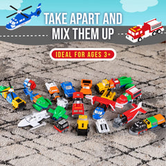 POPULAR PLAYTHINGS Mix or Match Vehicles loader parts in bright orange for hands-on play