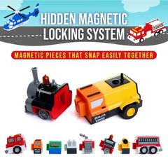 POPULAR PLAYTHINGS Mix or Match Vehicles race team pieces spark imaginative storytelling