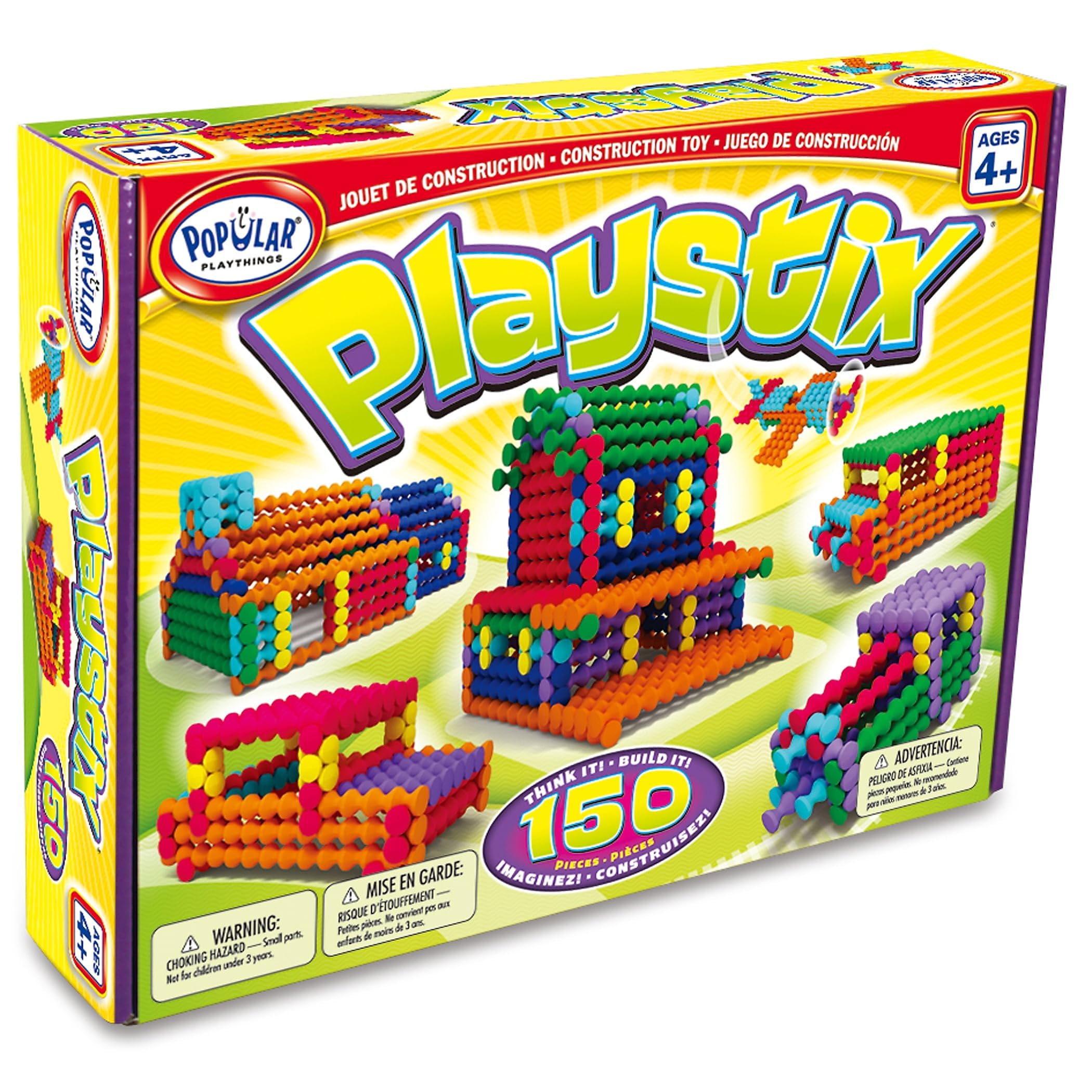 Popular Playthings Playstix idea booklet inspires planning and creative building.