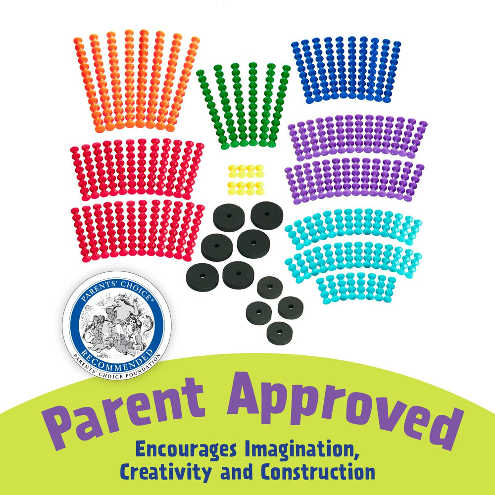 Popular Playthings Playstix Vehicles Set color-coding system for organized play