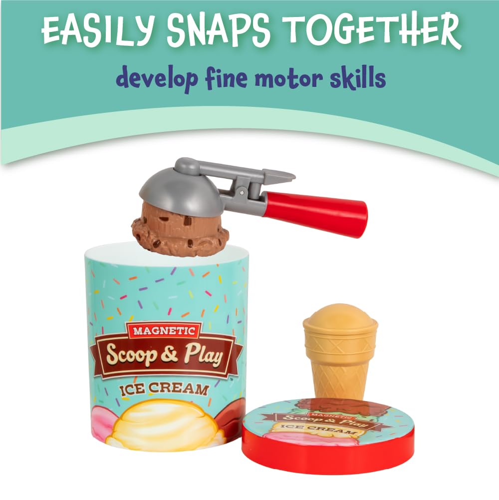 Popular PLAYTHINGS pretend play kitchen scene with colorful ice cream set
