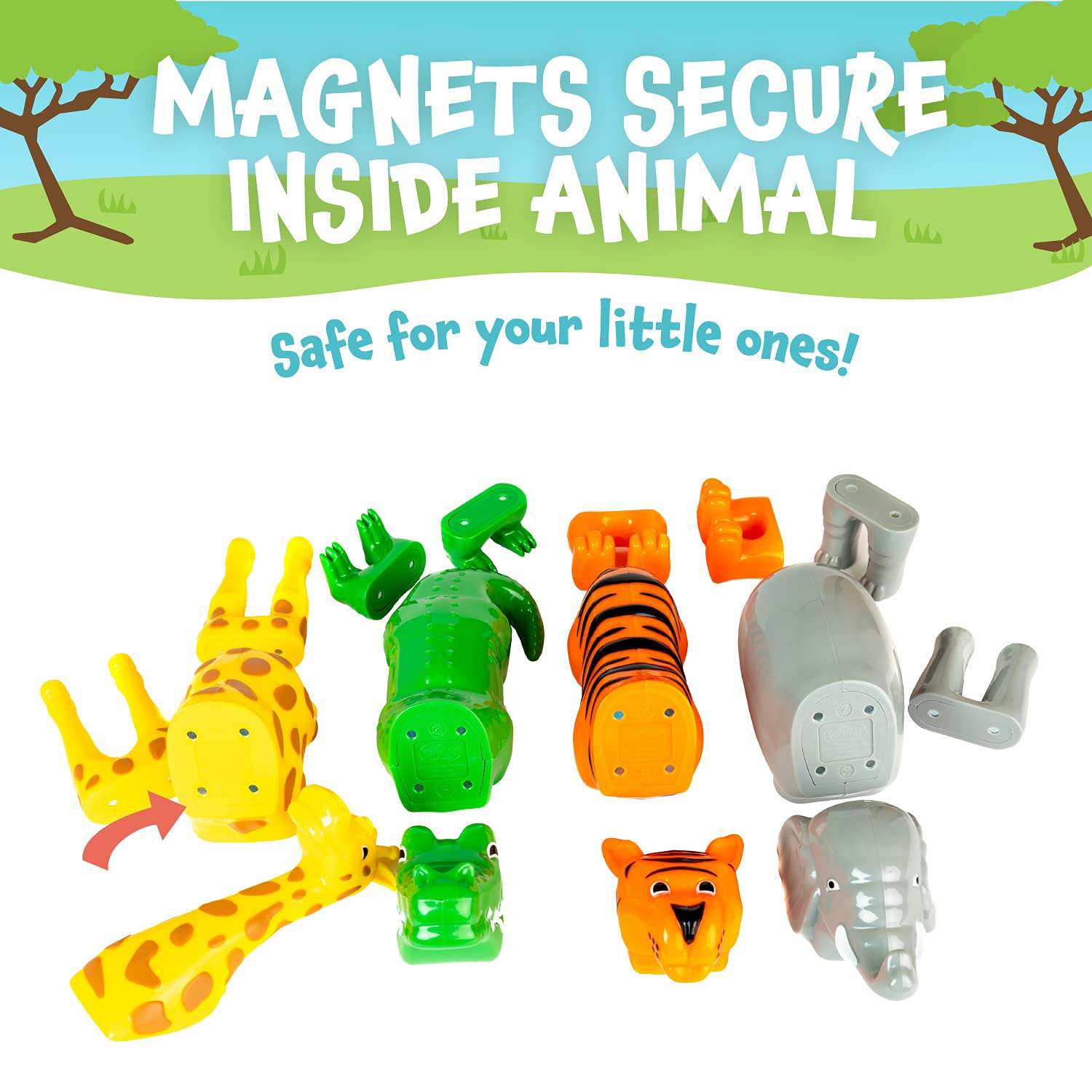 Popular Playthings safe magnets ensure secure assembly and durable pieces.