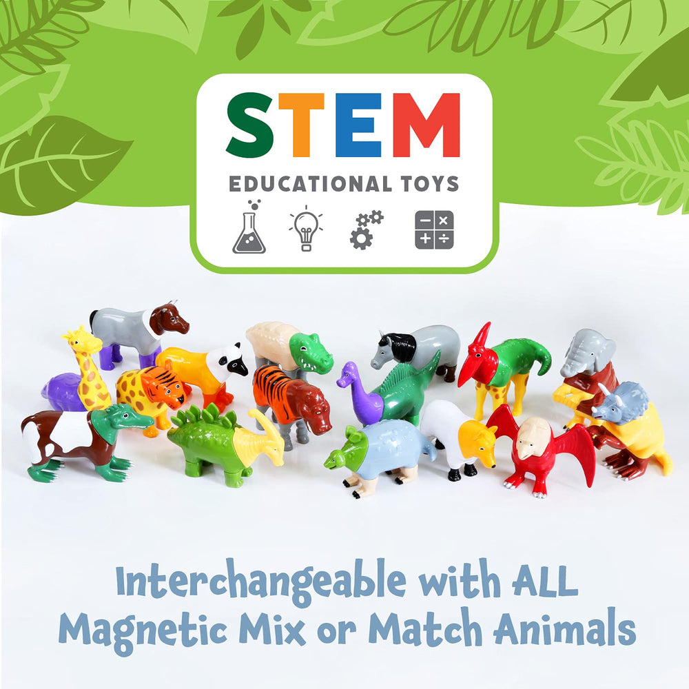 Popular Playthings STEM toy encourages learning through imaginative dinosaur building.