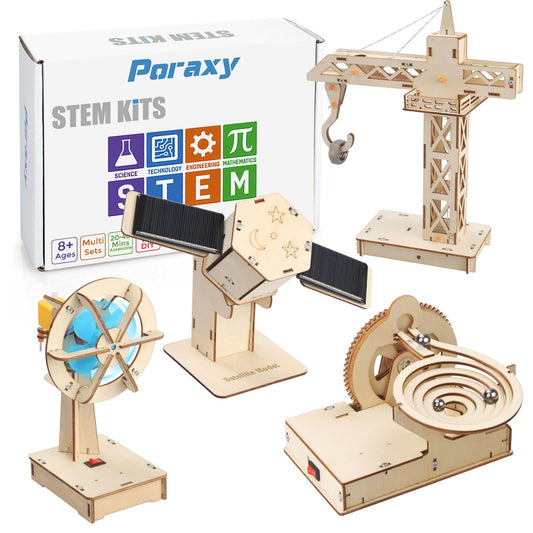 Poraxy 4-in-1 mini fan model for hands-on learning and engineering curiosity.