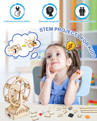 Poraxy 4-in-1 STEM kit carousel model sparks imaginative play and learning.