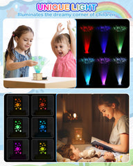 Poraxy fiber optic lamp kit provides colorful, cozy lighting for bedrooms.