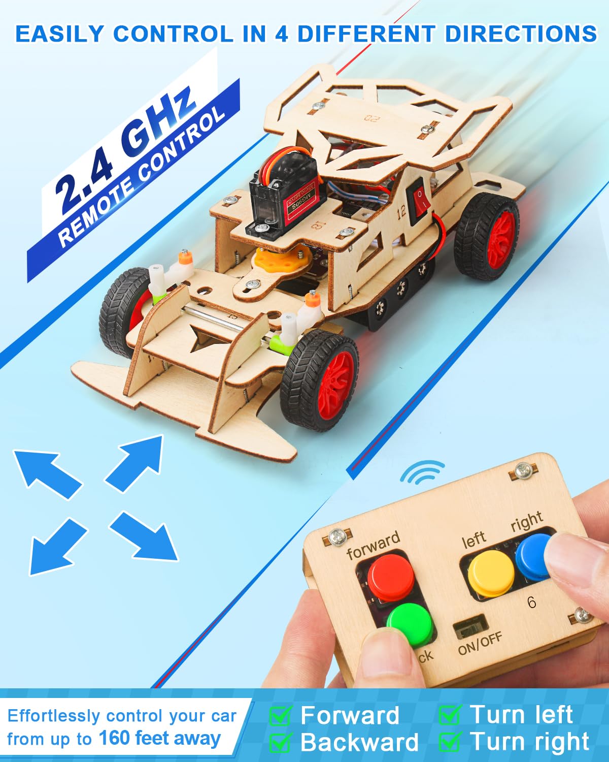 Poraxy 4WD RC car designed for competitive racing with friends.