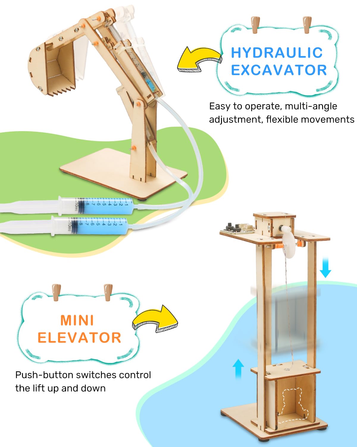 Poraxy Newtons cradle wooden toy showing motion