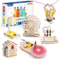 Poraxy 6-in-1 STEM toys pack open showing hands-on learning opportunity