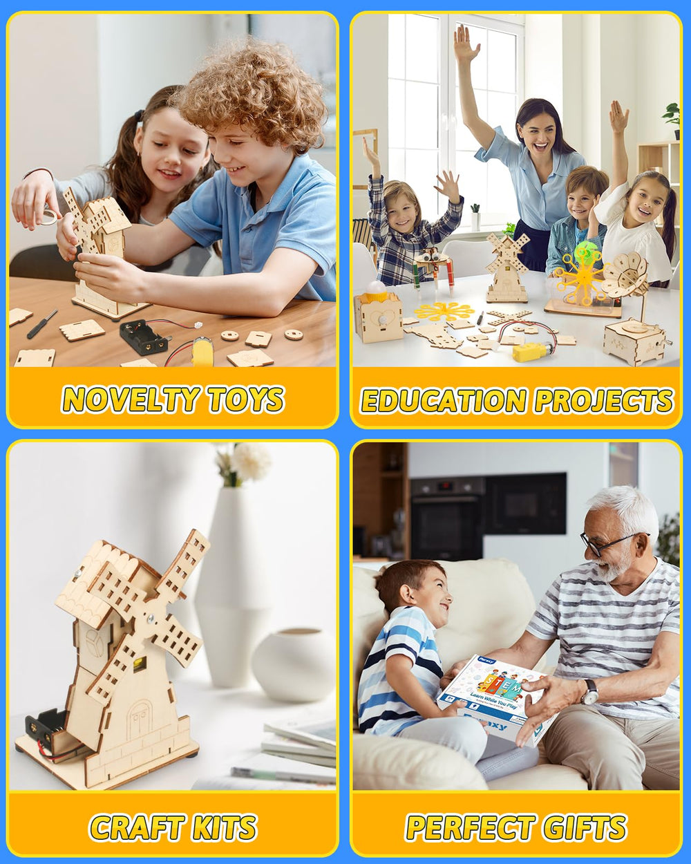 Poraxy display-ready models; showcase finished projects on desks or shelves.