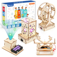 Poraxy ferris wheel kit: colorful display and hands-on learning at home.