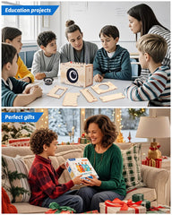 Poraxy radio kit assembly guide shows step-by-step building process.