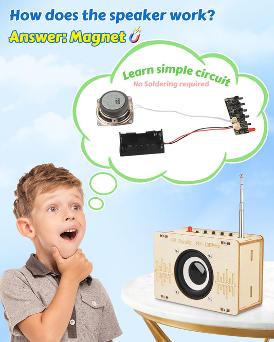 Poraxy radio kit components laid out for hands-on learning and exploration.