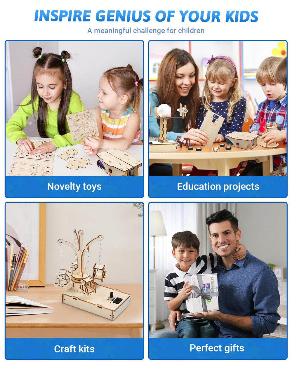 Poraxy kit parts organized for quick start and easy sorting.