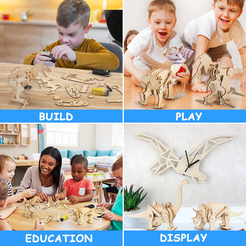 Poraxy Wooden 3D puzzle parts showcase precise laser-cut design.