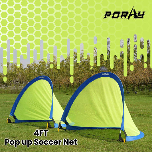 Porayhut 4ft goal structure closeup showing durable fabric and frame.