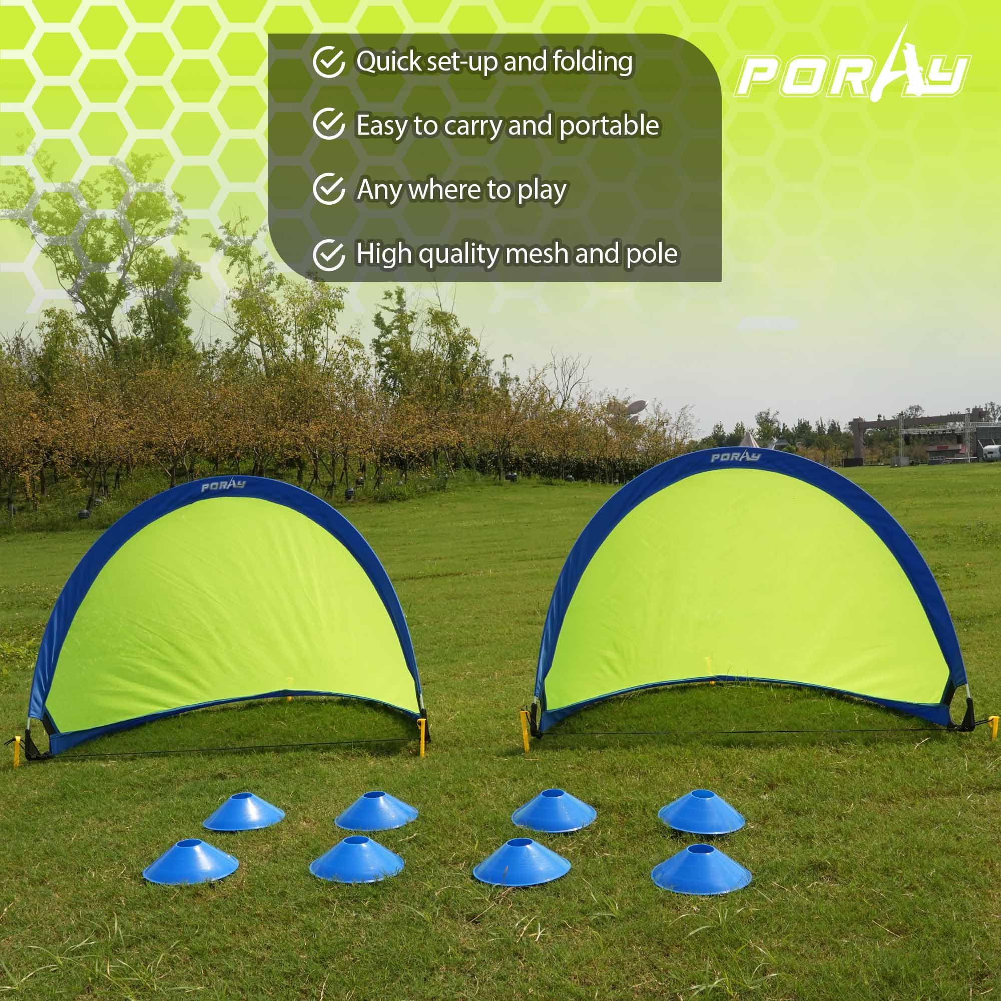 Porayhut eight cones included for drills and practice boundaries.