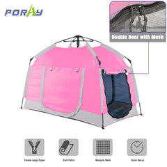 Porayhut Kids Play Tent roomy interior for parent and child to enjoy together.