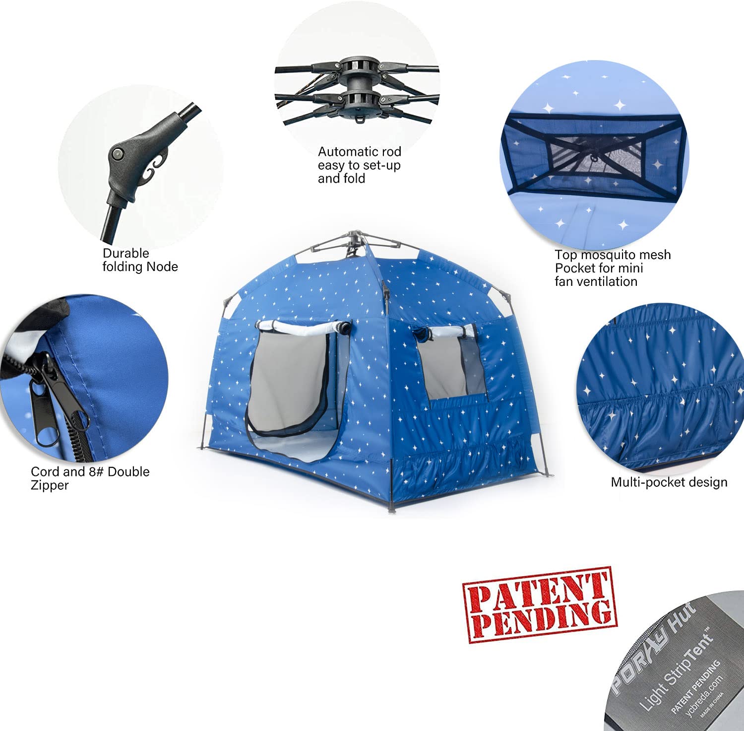 Porayhut playhouse usable indoors or outdoors with easy setup