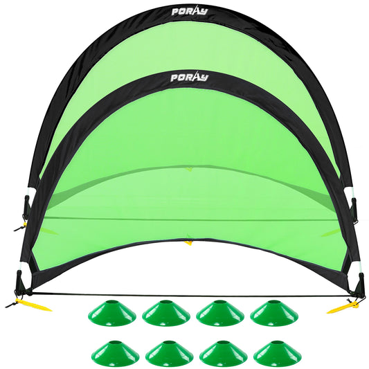 Porayhut pop-up goal assembly for fast setup and portable practice
