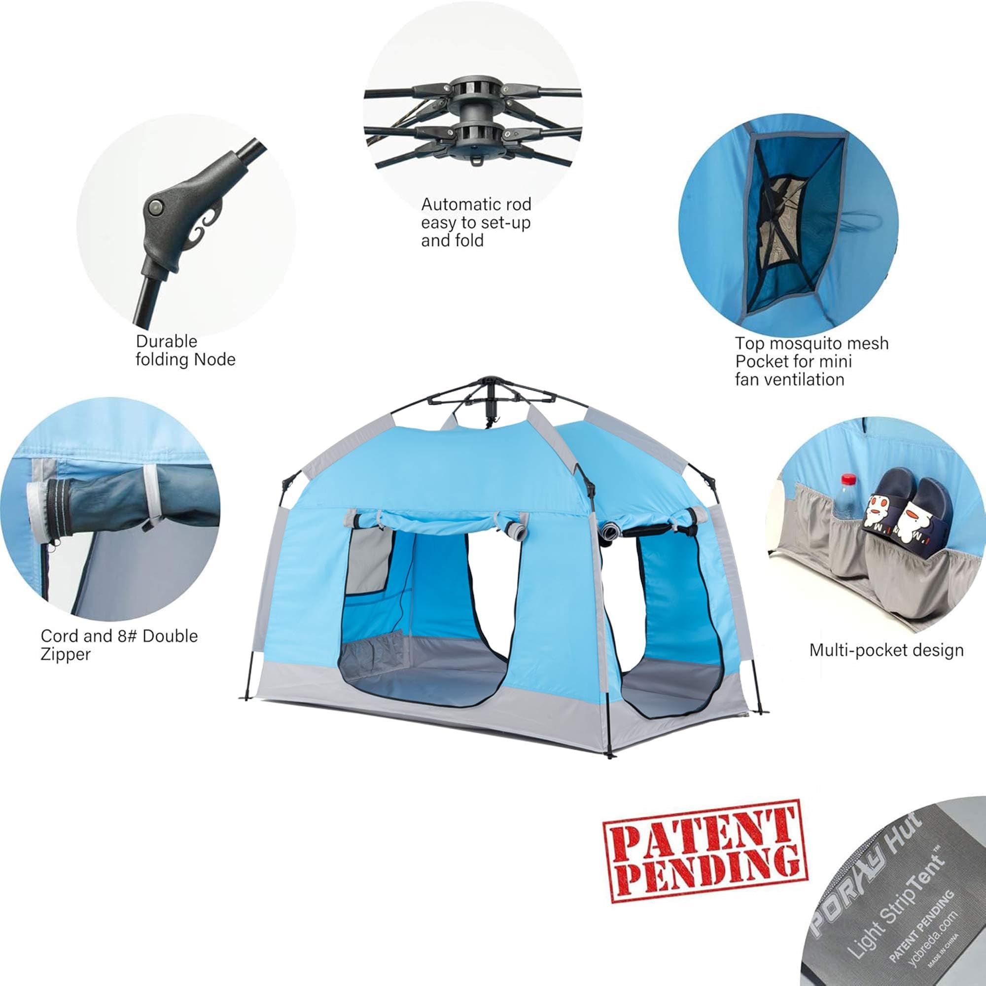 Porayhut portable and lightweight playhouse for indoor/outdoor use