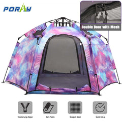 Porayhut private-space tent with LED lighting encourages imaginative play