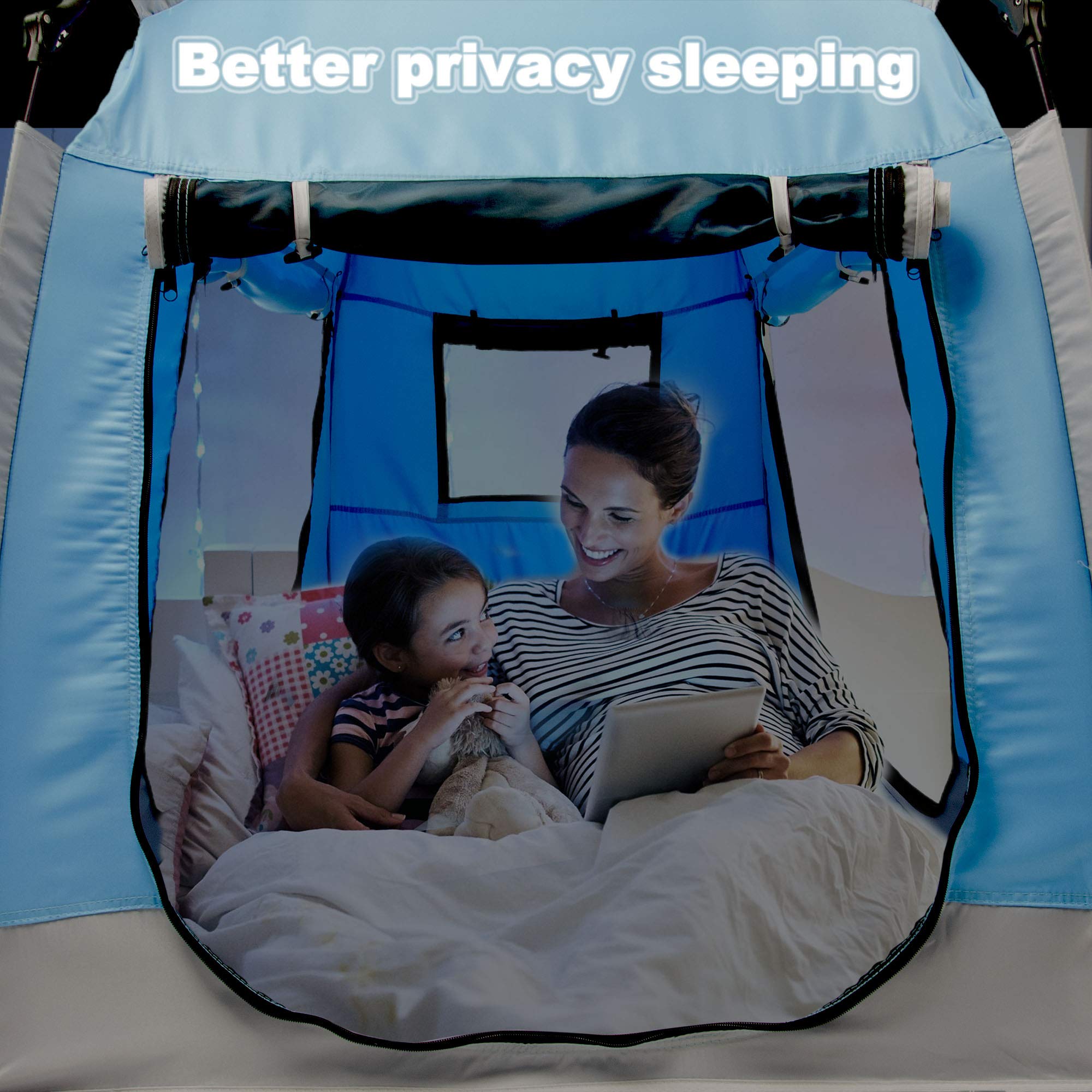 Porayhut zip windows provide ventilation while playing