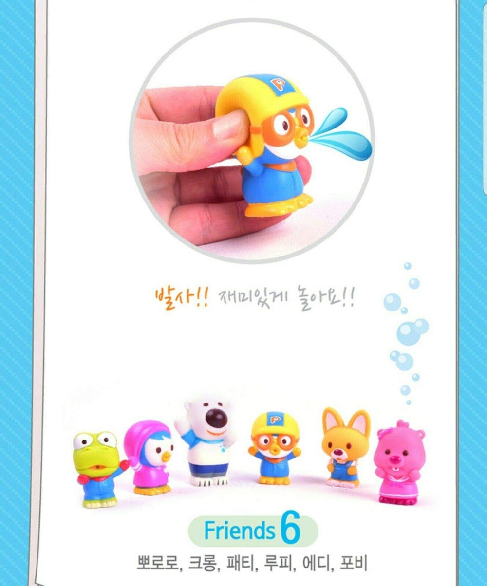 PORORO bath toys with compact size support squeezing and imaginative play.