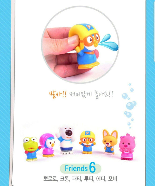 PORORO bath toys with compact size support squeezing and imaginative play.