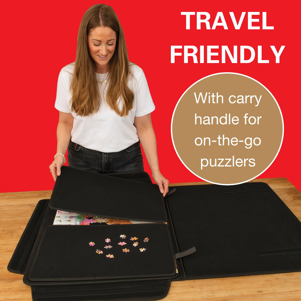 PORTA PUZZLE Comfort portable sorter keeps pieces organized.