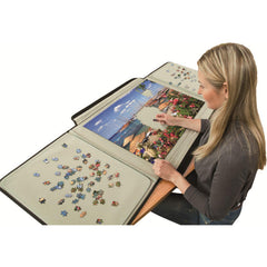 PORTA PUZZLE Jumbo Puzzle Mates puzzle-area on lid provides convenient work surface.