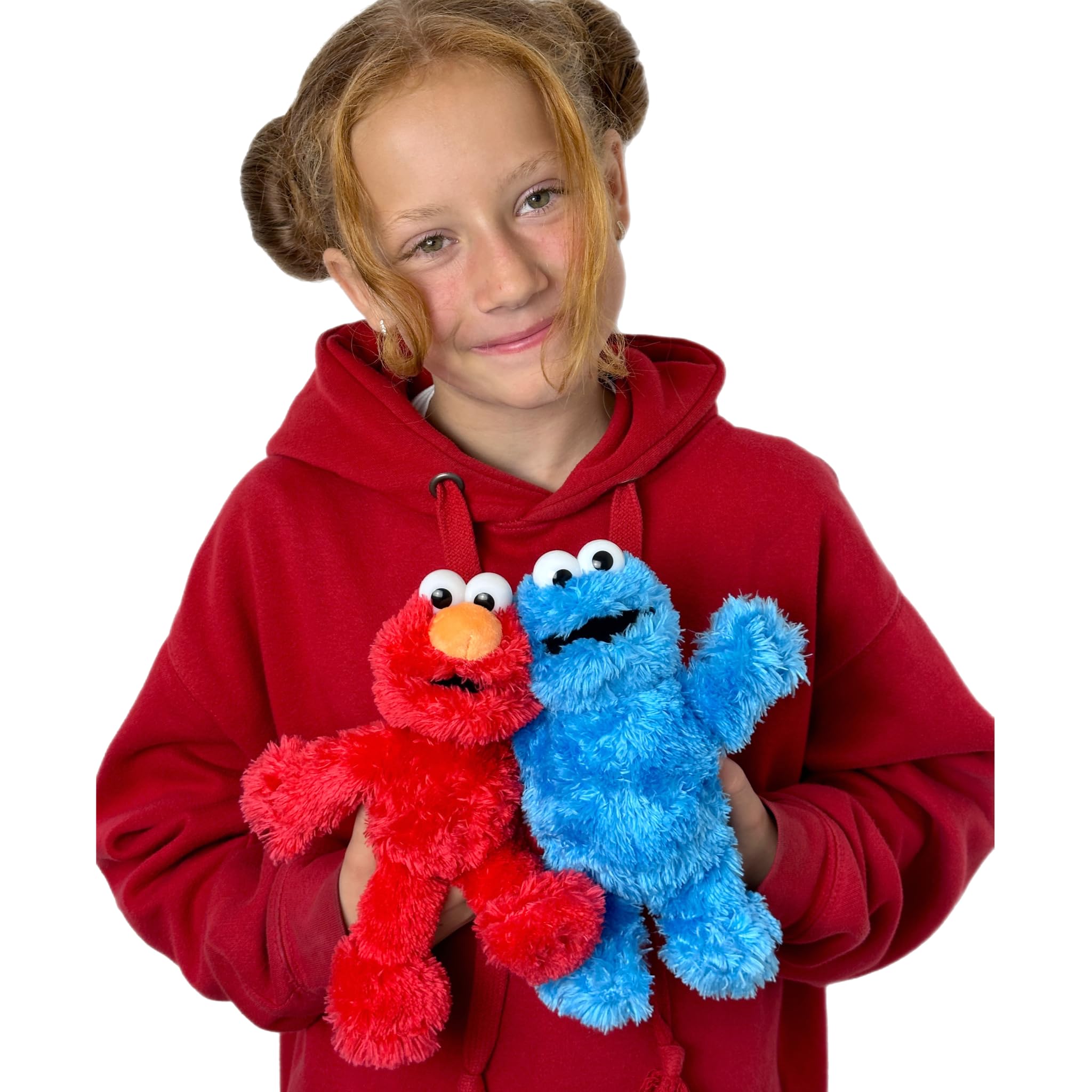 Posh Paws Elmo plush close-up, ultra-soft fabric for comforting play