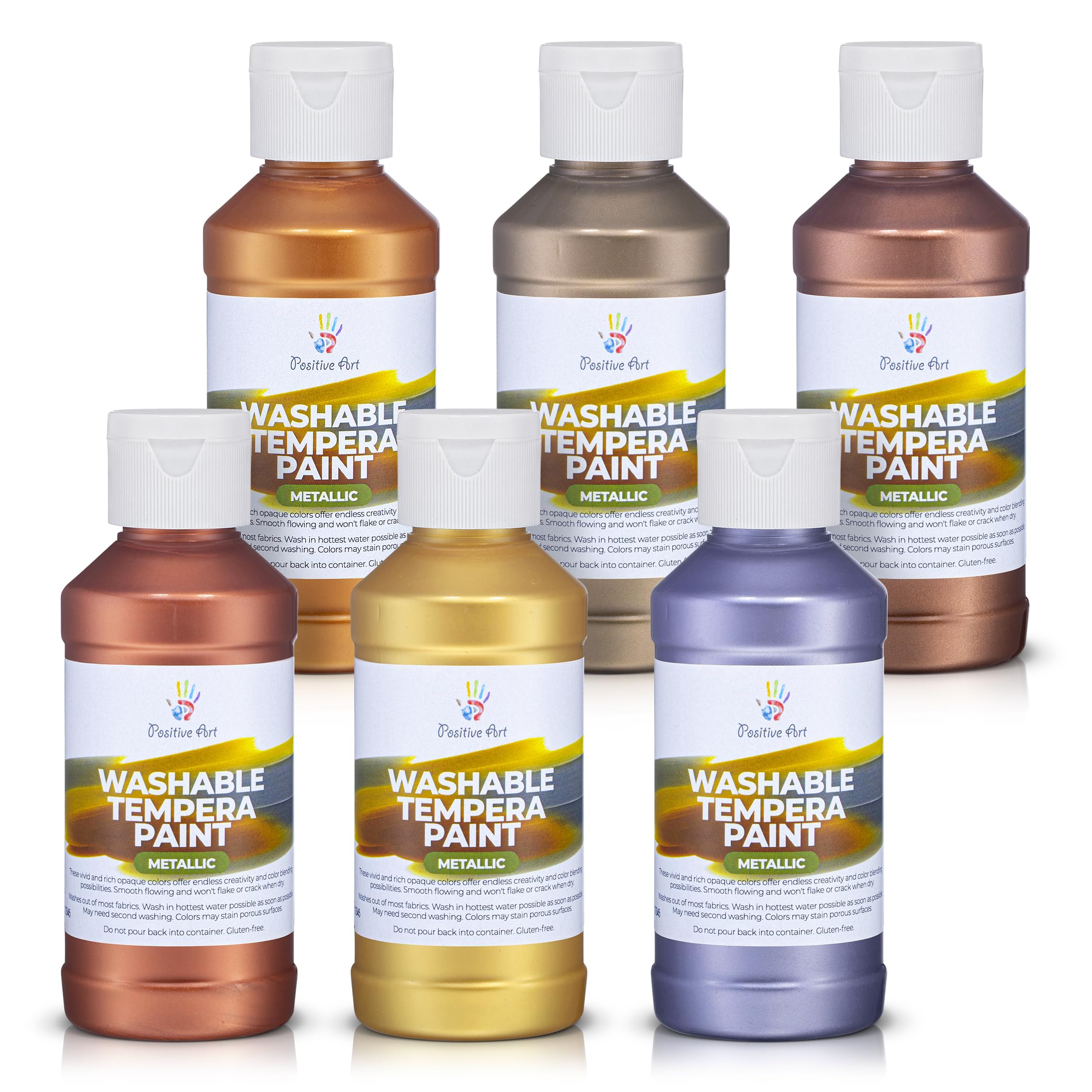 Positive Art Metallic Tempera color 1 bottle for bold posters and smooth coverage
