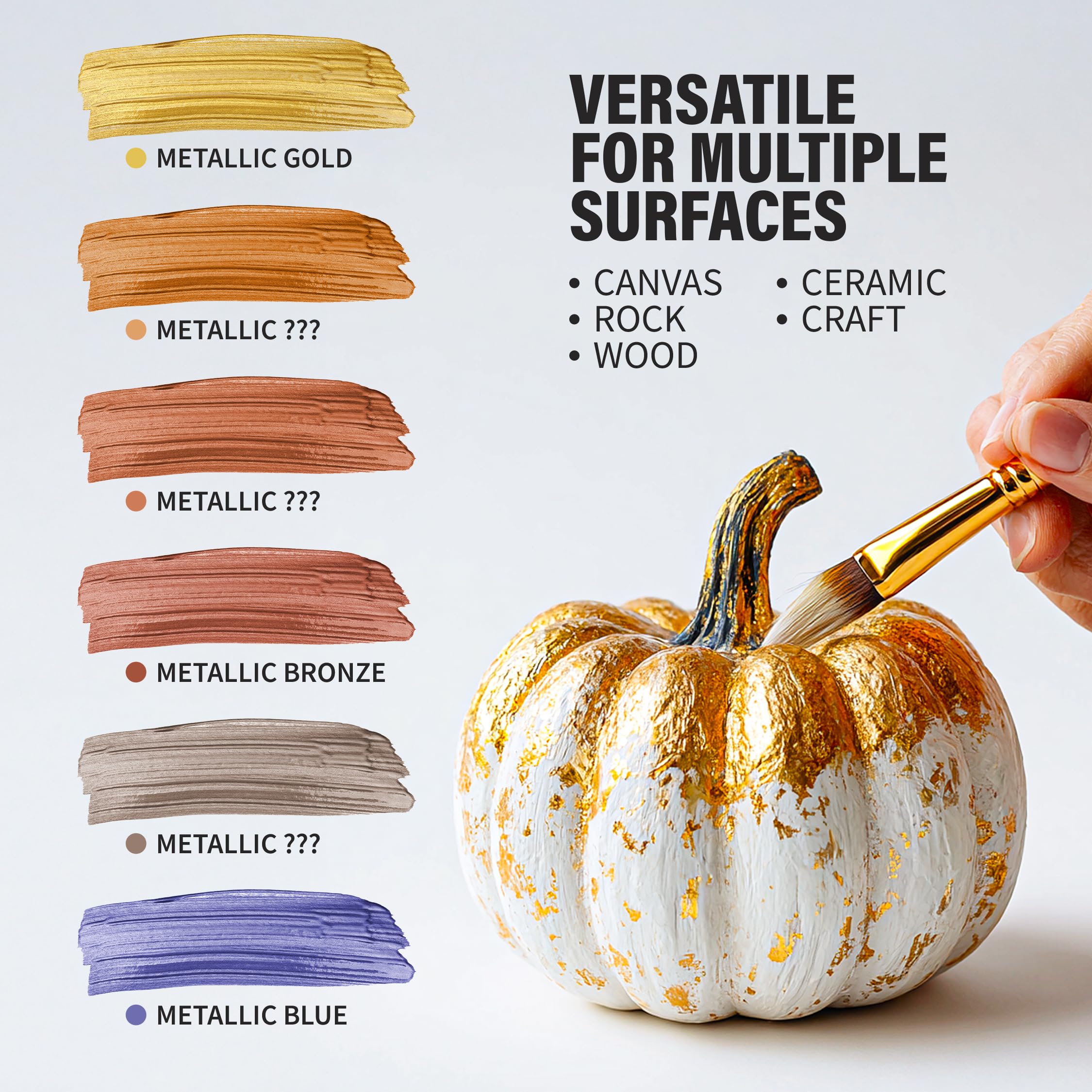 Positive Art Metallic Tempera color 4 bottle supports crafts and school projects with sparkle