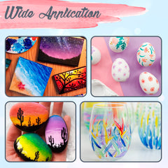 Positive Art glitter tempera paints bring sparkle to posters and cards.