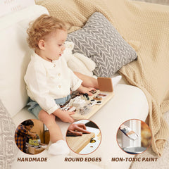 Potatomato Busy Board Screw Nut builds dexterity with screw activities
