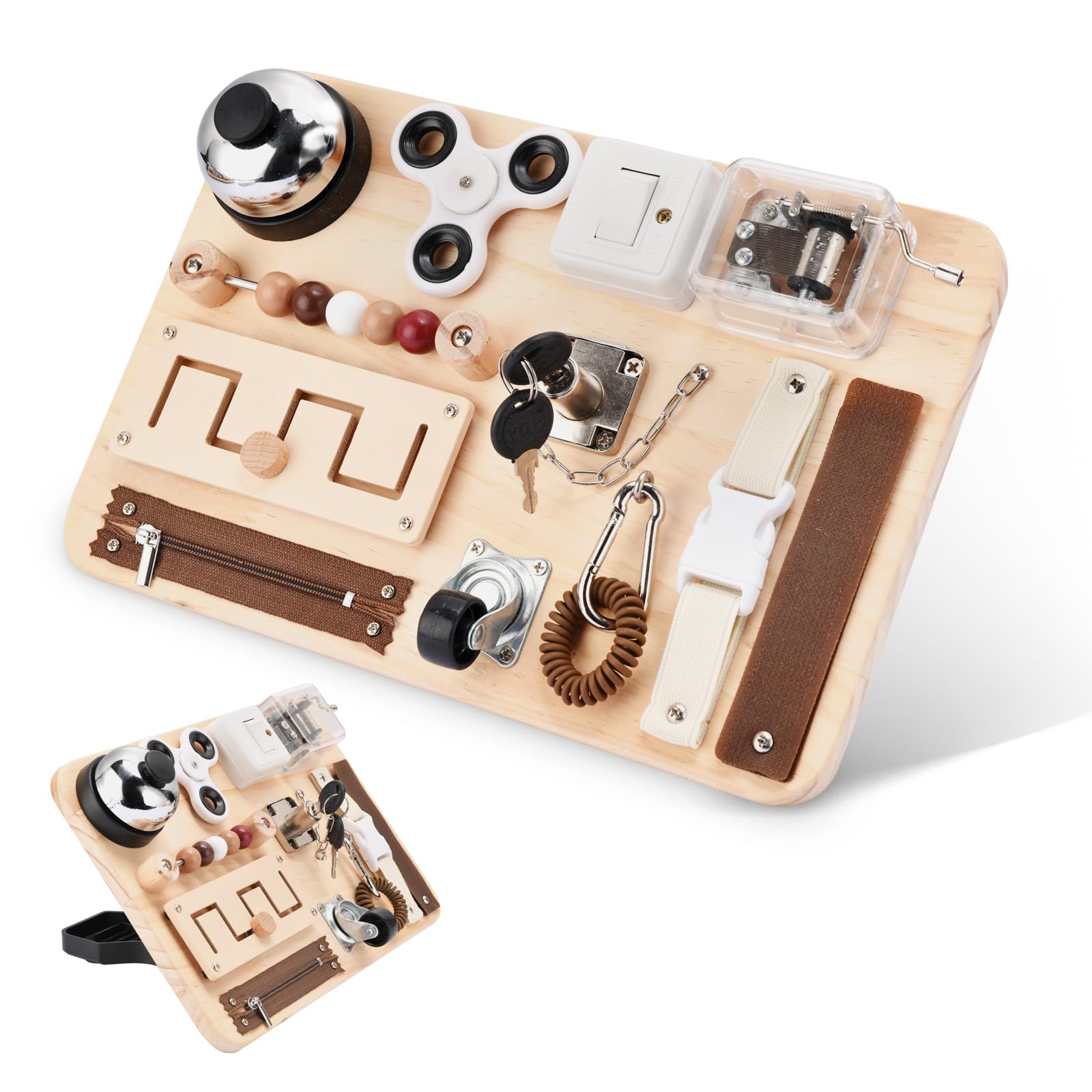 Potatomato dementia fidget board front view for calming engagement.