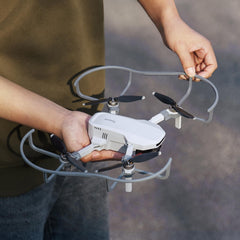 Potensic 360° propeller guard side view reduces impacts and protects rotors.