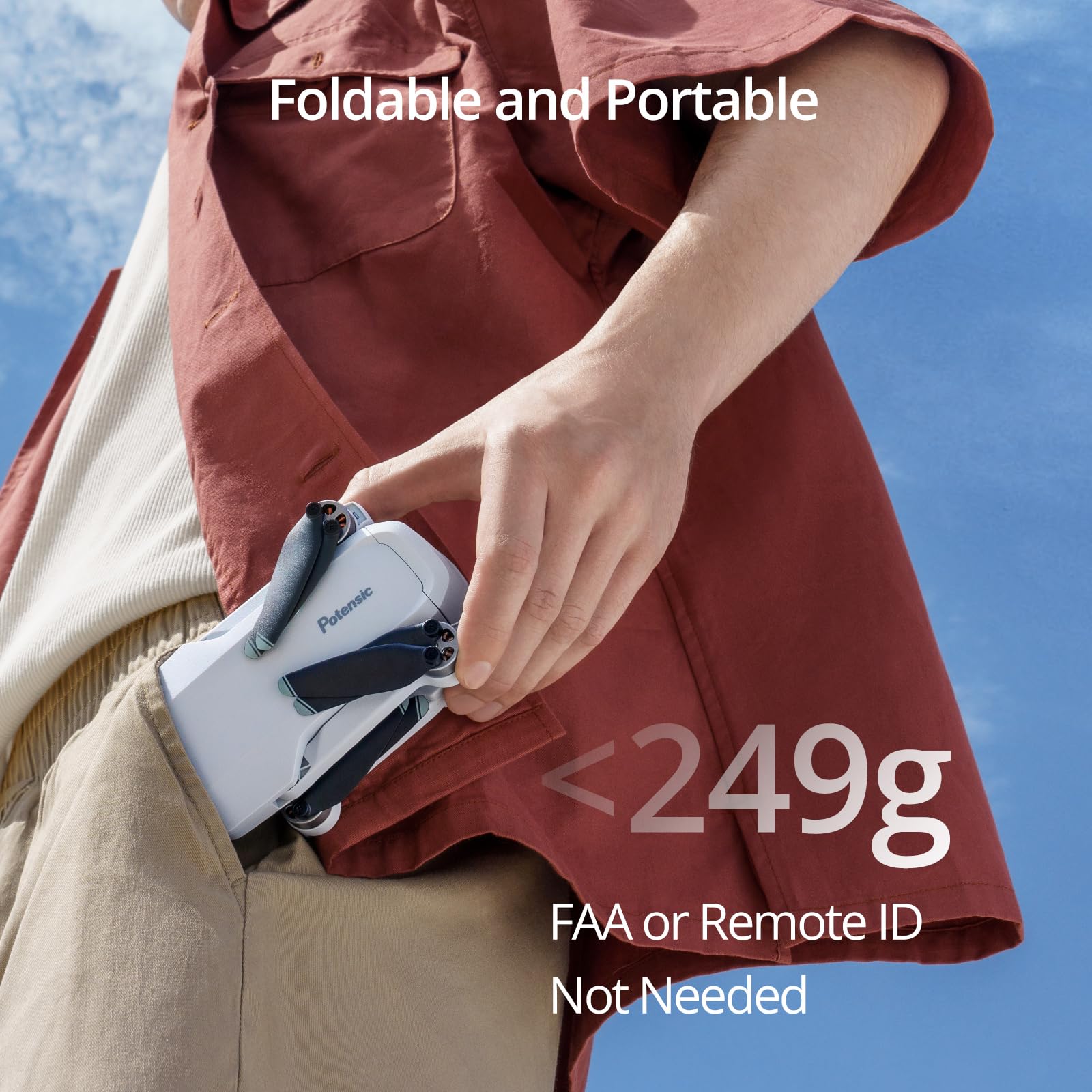 Potensic ATOM 3-axis-gimbal keeps shots steady during motion.