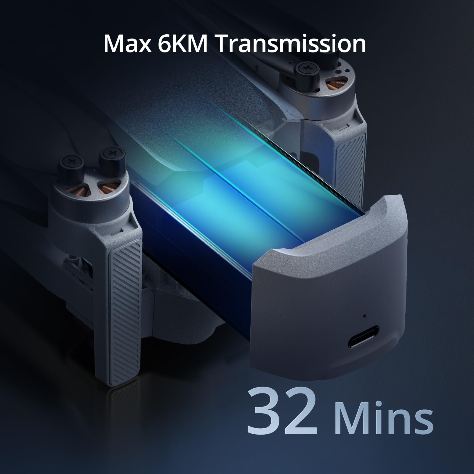 Potensic ATOM 6KM transmission keeps you connected across distances.