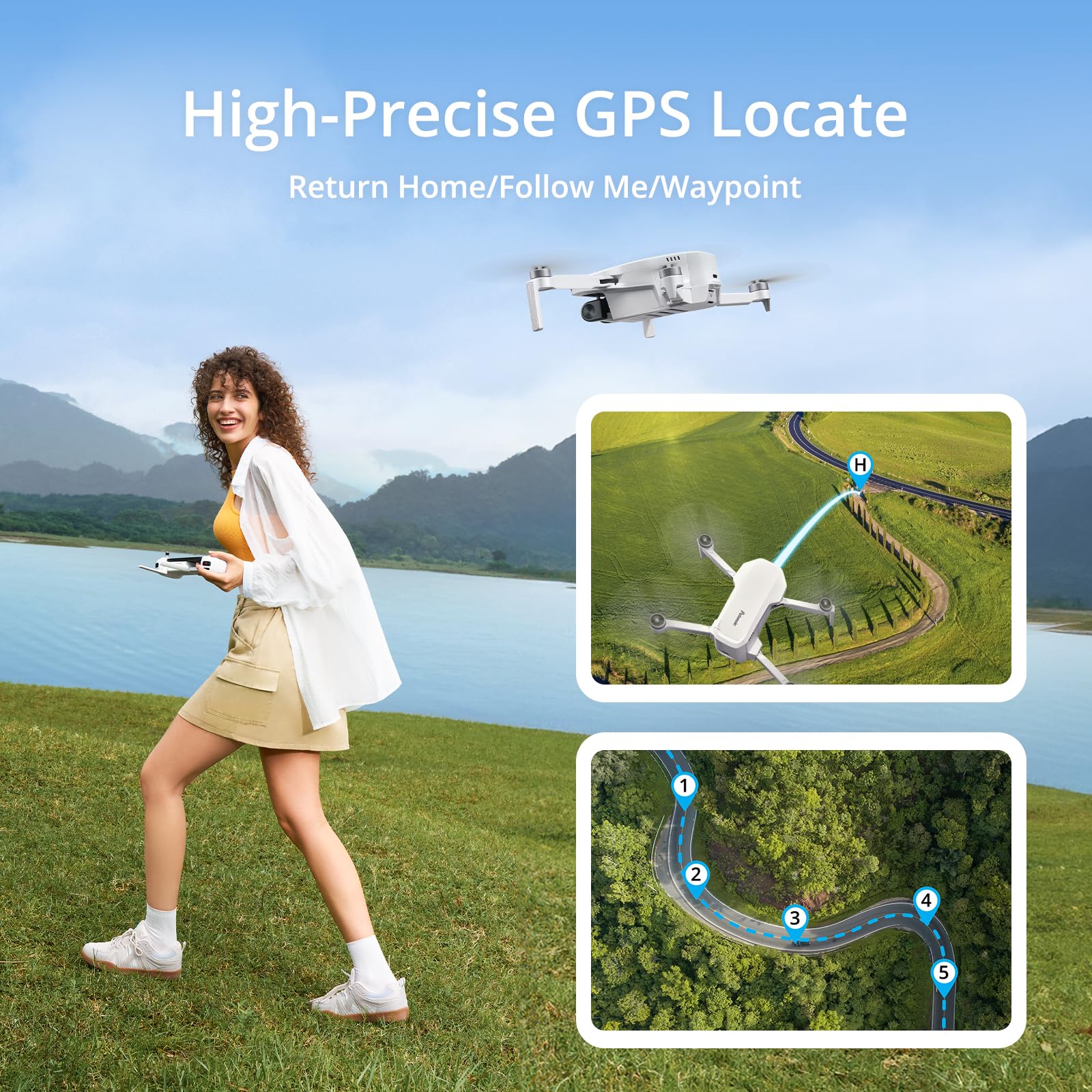 Potensic ATOM LT GPS with multi-constellation positioning