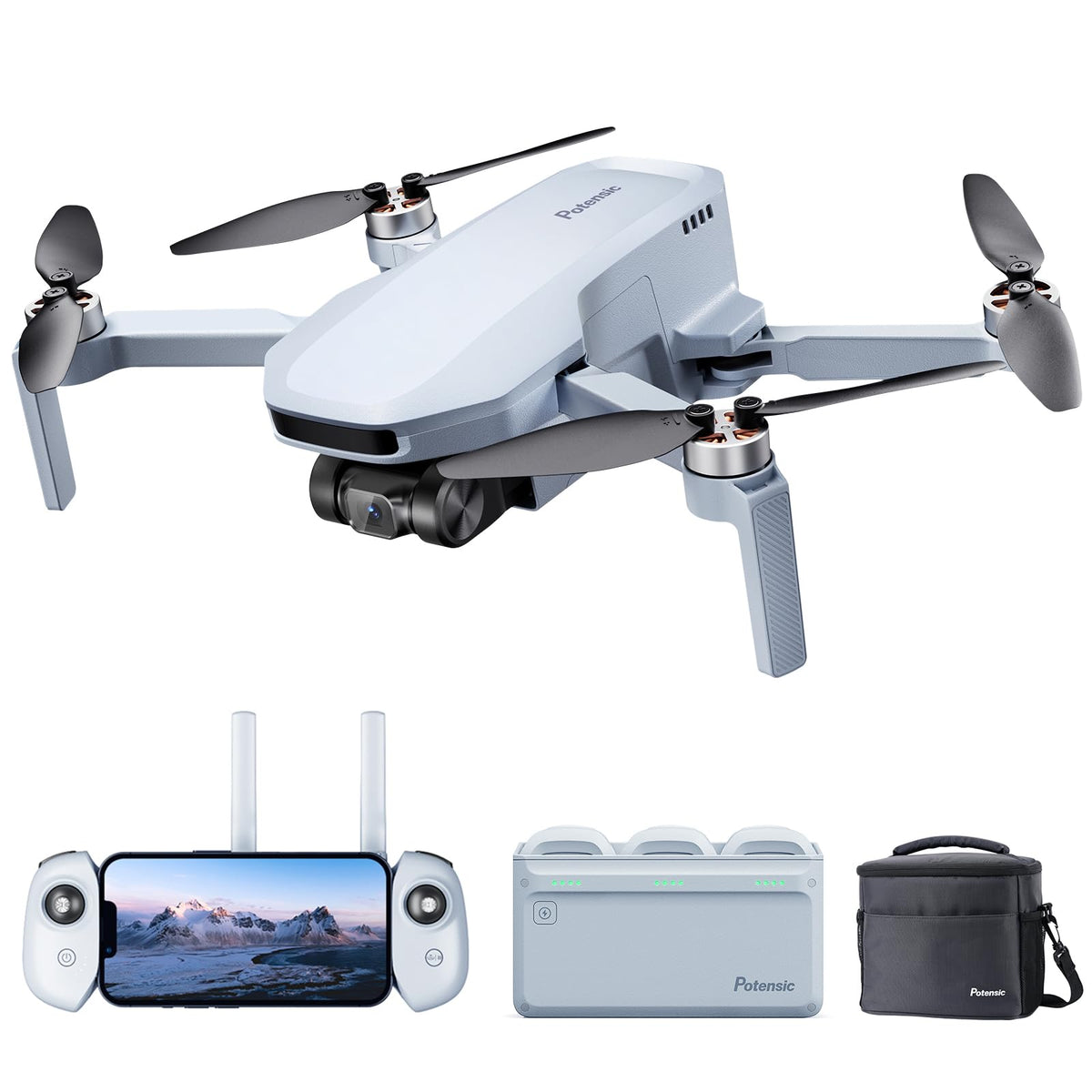 Potensic ATOM SE foldable design for pocket-friendly travel.