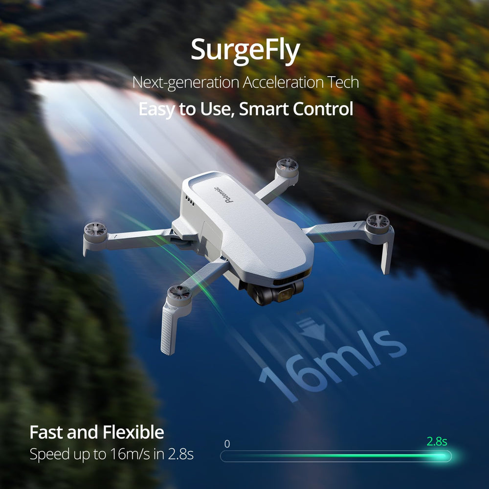 Potensic ATOM SE GPS auto-return for safe start-to-home flights.