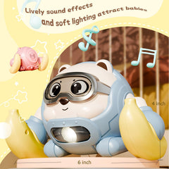 Potroxdom battery-operated rolling toy with side switch for control