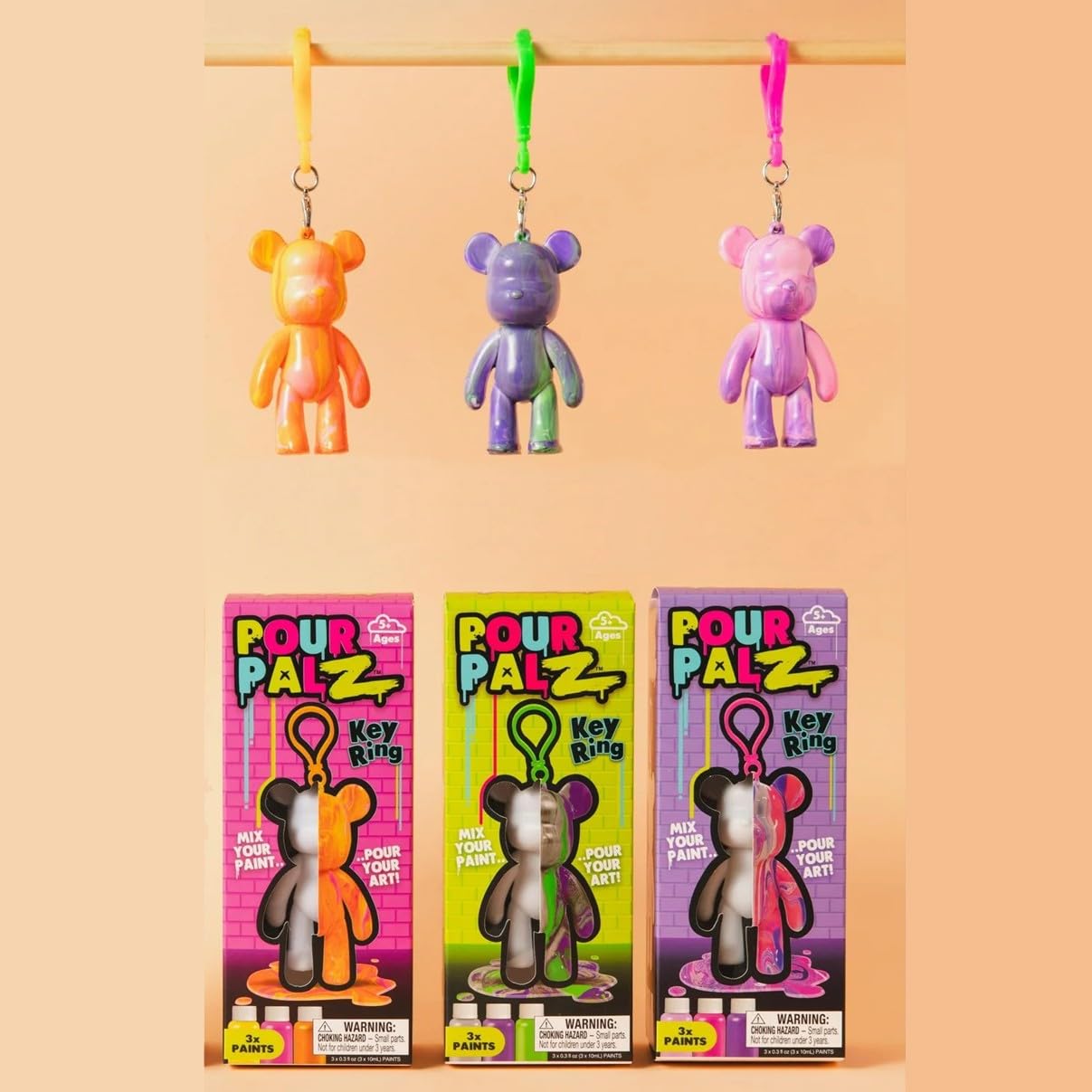 Pour Palz portable art kit fits in a bag for travel crafts.