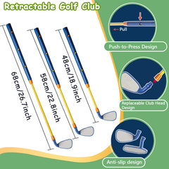 POWCAVA Kids Golf Set chipping-net focus enables quick feedback and indoor training